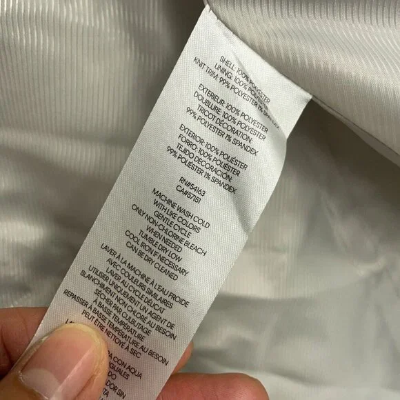 NEW Halston Women's M Gray Double-Breasted Belted Trench Coat Jck16 - Picture 8 of 12